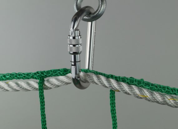 Safety Net Installation with Hooks