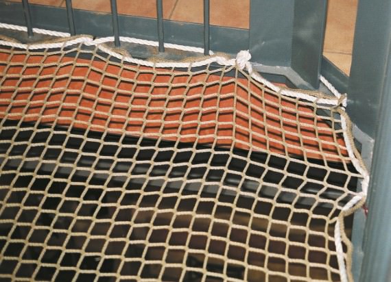 Safety Net Installation with Ropes